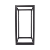 Rack Estándar 19" de 4 Postes, Acero, 24 Unidades, Profundidad Ajustable.